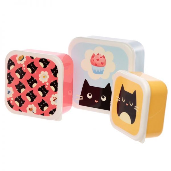 Sada 3 krabiček na jedlo M/L/XL - Feline Fine Kočka 2 - pre milovníkov mačiek