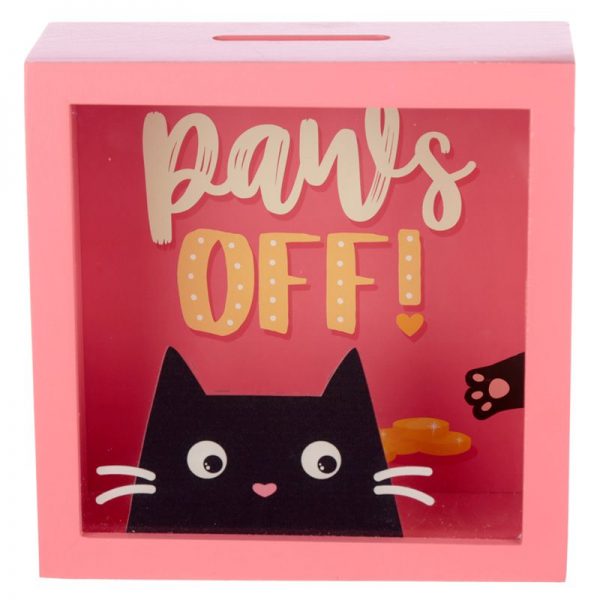 Pokladnička s mačkou Feline Fine mačka - Paws Off 2 - pre milovníkov mačiek