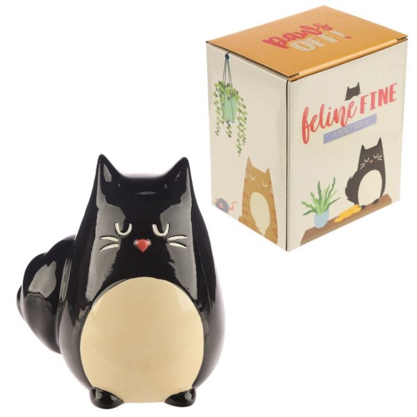 Pokladnička - Čierna mačka Feline Fine 1 - pre milovníkov mačiek