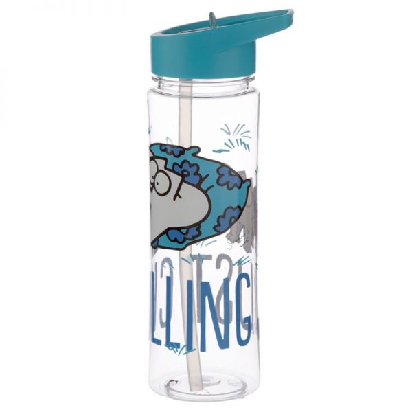Nerozbitná plastová láhev na vodu s kočkou, 550ml Simon's Cat - Just Chilling 3 - pre milovníkov mačiek