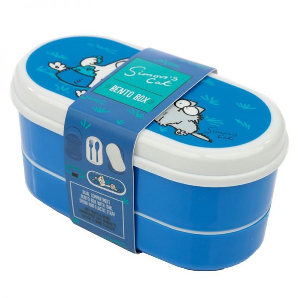 Krabičky na jedlo Simonova mačka - Bento box s vidličkou a lyžičkou Simon's Cat 7 - pre milovníkov mačiek