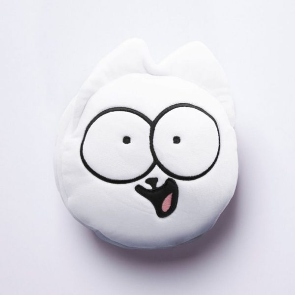 Plyšový mačací guľatý cestovný vankúš Simon's Cat s maskou na oči 1 - pre milovníkov mačiek
