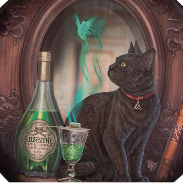 Veľký lapač snov Lisa Parker Absinthe - 60 cm 2 - pre milovníkov mačiek