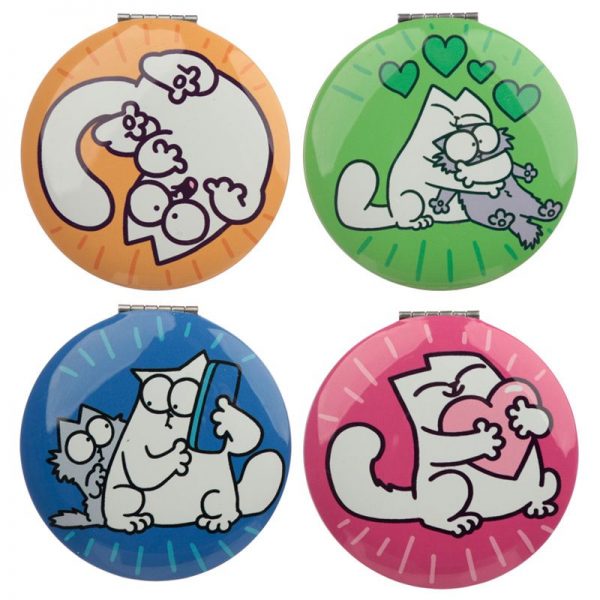 Kompaktné zrkadlo s motívom Simon's Cat