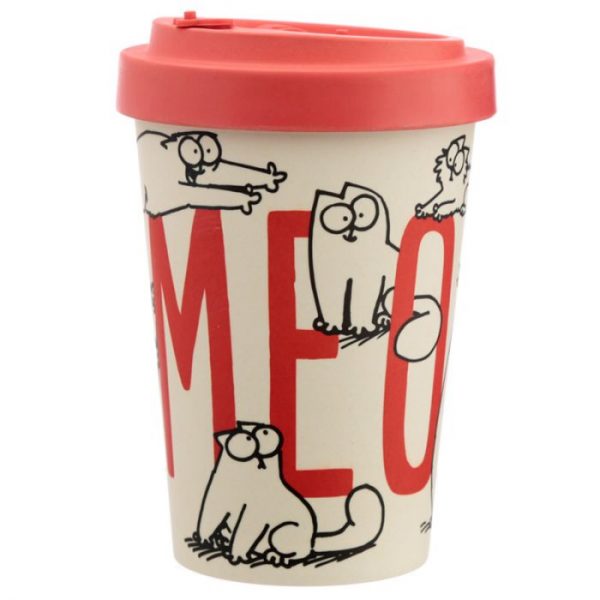 Simon's Cat Cestovný termohrnček z bambusového kompozitu 1 - pre milovníkov mačiek