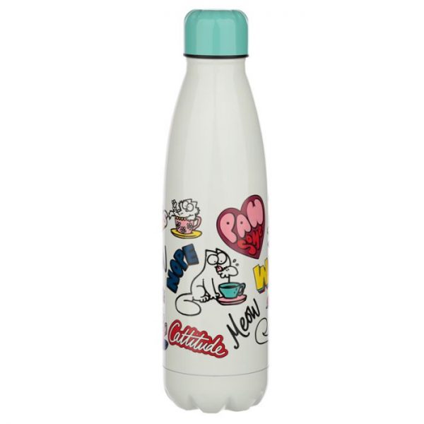 Pawsome Simon's Cat fľaša z nerezovej ocele na tepelnú izoláciu nápojov 500ml 3 - pre milovníkov mačiek