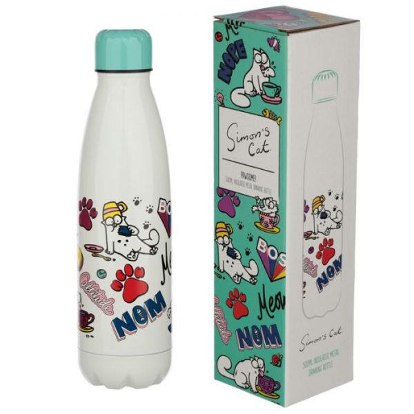 Pawsome Simon's Cat fľaša z nerezovej ocele na tepelnú izoláciu nápojov 500ml 2 - pre milovníkov mačiek