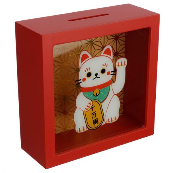 Pokladnička Maneki Neko - mačka šťastie 3 - pre milovníkov mačiek