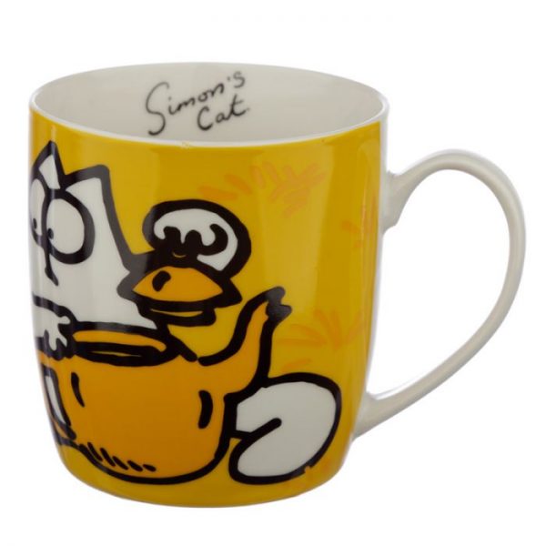 Oranžový Simon's Cat Porcelánový hrnček 1 - pre milovníkov mačiek