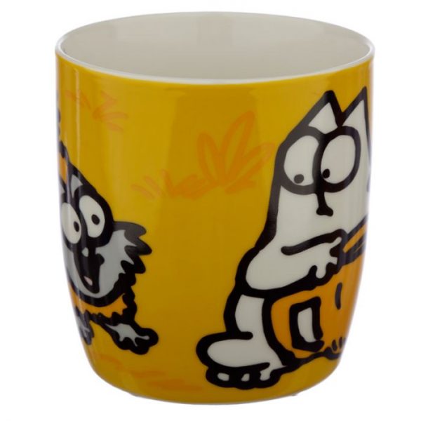 Oranžový Simon's Cat Porcelánový hrnček 3 - pre milovníkov mačiek