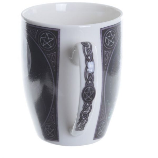 Lisa Parker Purrfect Wisdom Mačka a sova Porcelánový hrnček 5 - pre milovníkov mačiek