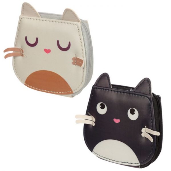 Mini päťdielny manikúrový set v púzdre s motívom mačičky Feline Fine 1 - pre milovníkov mačiek