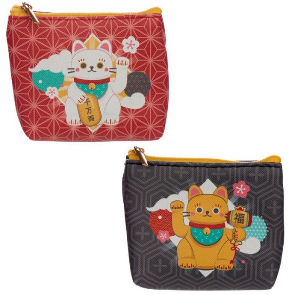 Maneki Neko - mačka šťastie PVC Peňaženka 1 - pre milovníkov mačiek