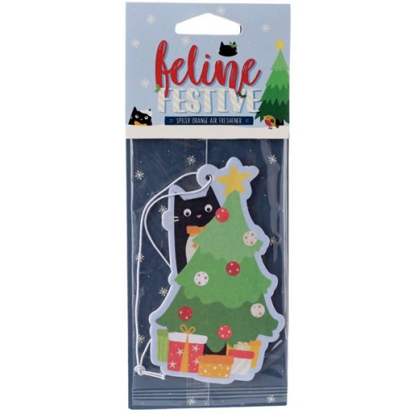 Festive Feline Tree Cat Cinnamon Spice Osviežovač vzduchu 1 - pre milovníkov mačiek
