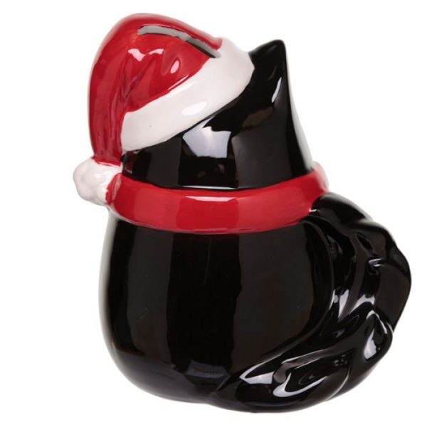Feline Festive Vianočná Mačka - Keramická Pokladnička 3 - pre milovníkov mačiek